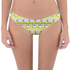 Cartoon Pattern Reversible Hipster Bikini Bottoms by Sparkle