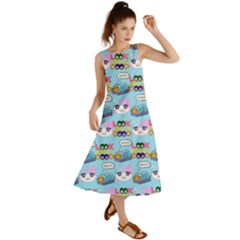 Look Cat Summer Maxi Dress by Sparkle