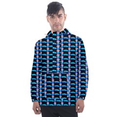 Cartoon Pattern Men s Front Pocket Pullover Windbreaker by Sparkle