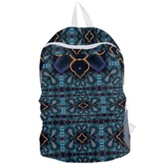 Blue Pattern Foldable Lightweight Backpack by Dazzleway