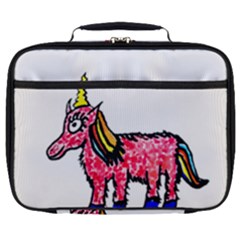 Unicorn Sketchy Style Drawing Full Print Lunch Bag by dflcprintsclothing