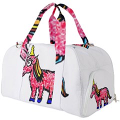 Unicorn Sketchy Style Drawing Burner Gym Duffel Bag by dflcprintsclothing