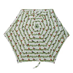 Bullfinches On The Branches Mini Folding Umbrellas by SychEva