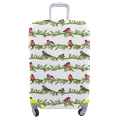 Bullfinches On The Branches Luggage Cover (medium) by SychEva