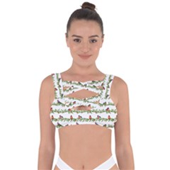 Bullfinches On The Branches Bandaged Up Bikini Top by SychEva