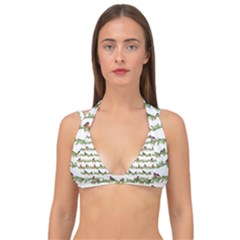 Bullfinches On The Branches Double Strap Halter Bikini Top by SychEva
