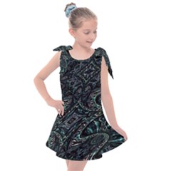 Emerald Distortion Kids  Tie Up Tunic Dress by MRNStudios