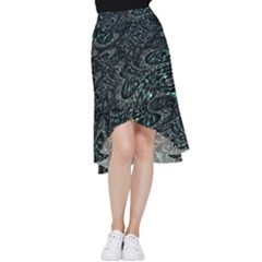 Emerald Distortion Frill Hi Low Chiffon Skirt by MRNStudios