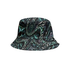 Emerald Distortion Inside Out Bucket Hat (kids) by MRNStudios