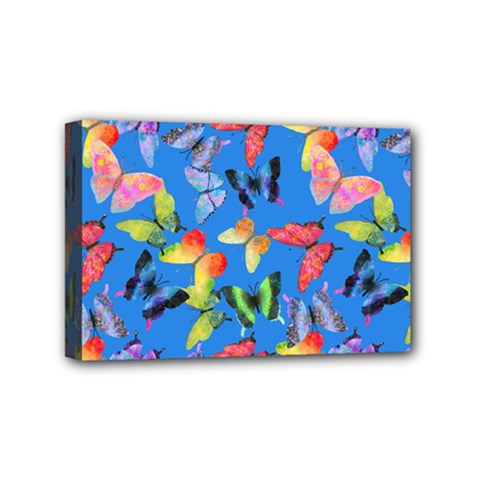 Bright Butterflies Circle In The Air Mini Canvas 6  X 4  (stretched) by SychEva