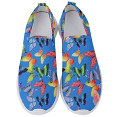 Bright Butterflies Circle In The Air Men s Slip On Sneakers by SychEva