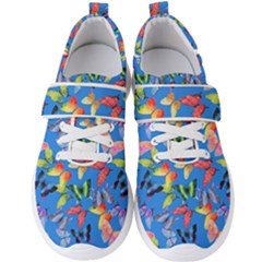 Bright Butterflies Circle In The Air Men s Velcro Strap Shoes by SychEva