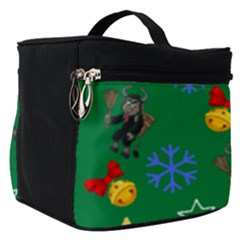 Krampus Kawaii Green Make Up Travel Bag (small) by InPlainSightStyle