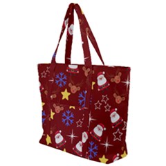 Santa Red Zip Up Canvas Bag by InPlainSightStyle