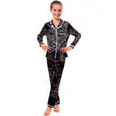 Shotgun Mandala Kid s Satin Long Sleeve Pajamas Set