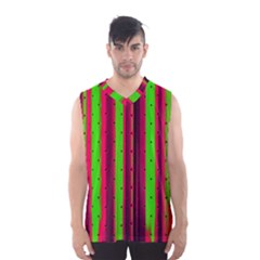 Warped Stripy Dots Men s Basketball Tank Top by essentialimage365