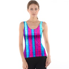 Warped Stripy Dots Tank Top by essentialimage365