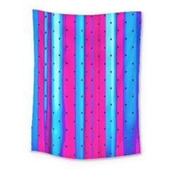 Warped Stripy Dots Medium Tapestry by essentialimage365