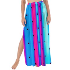 Warped Stripy Dots Maxi Chiffon Tie-up Sarong by essentialimage365