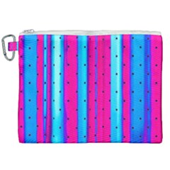 Warped Stripy Dots Canvas Cosmetic Bag (xxl) by essentialimage365