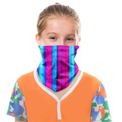 Warped Stripy Dots Face Covering Bandana (kids) by essentialimage365