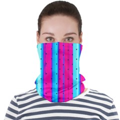 Warped Stripy Dots Face Seamless Bandana (adult) by essentialimage365