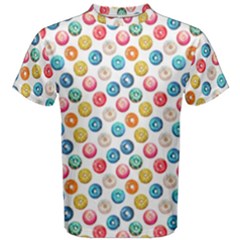 Multicolored Sweet Donuts Men s Cotton Tee by SychEva