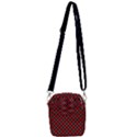 Dark red tartan, retro buffalo plaid, tiled pattern Shoulder Strap Belt Bag View3