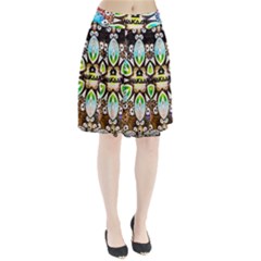 375 Chroma Digital Art Custom Pleated Skirt by Drippycreamart