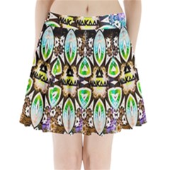 375 Chroma Digital Art Custom Pleated Mini Skirt by Drippycreamart