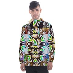 375 Chroma Digital Art Custom Men s Front Pocket Pullover Windbreaker by Drippycreamart