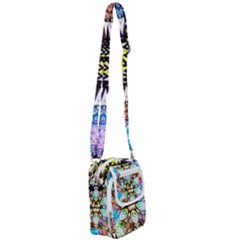 375 Chroma Digital Art Custom Shoulder Strap Belt Bag by Drippycreamart