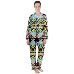 375 Chroma Digital Art Custom Satin Long Sleeve Pajamas Set by Drippycreamart