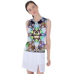 375 Chroma Digital Art Custom Women s Sleeveless Sports Top