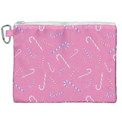 Sweet Christmas Candy Canvas Cosmetic Bag (xxl) by SychEva