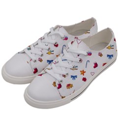 Christmas Elements Men s Low Top Canvas Sneakers by SychEva