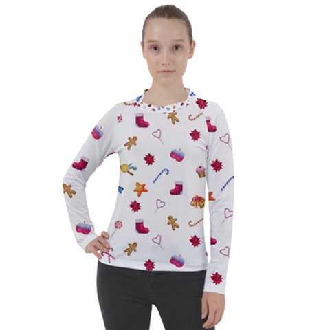 Christmas Elements Women s Pique Long Sleeve Tee by SychEva