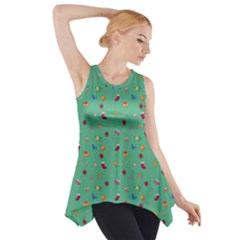 Christmas Elements For The Holiday Side Drop Tank Tunic by SychEva