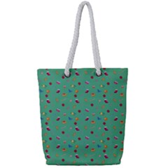 Christmas Elements For The Holiday Full Print Rope Handle Tote (small) by SychEva