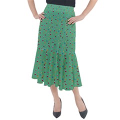 Christmas Elements For The Holiday Midi Mermaid Skirt by SychEva