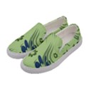 Folk flowers print Floral pattern Ethnic art Women s Canvas Slip Ons View2