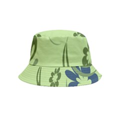 Folk Flowers Print Floral Pattern Ethnic Art Bucket Hat (kids) by Eskimos