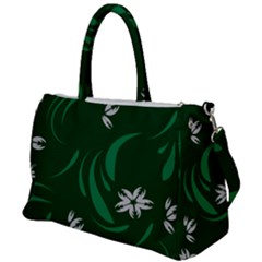 Folk Flowers Print Floral Pattern Ethnic Art Duffel Travel Bag by Eskimos