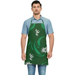 Folk Flowers Print Floral Pattern Ethnic Art Kitchen Apron