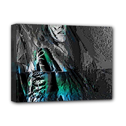 Glitch Witch Deluxe Canvas 16  X 12  (stretched)  by MRNStudios