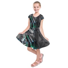 Glitch Witch Kids  Short Sleeve Dress by MRNStudios