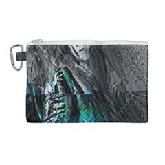 Glitch Witch Canvas Cosmetic Bag (large) by MRNStudios