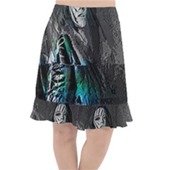 Glitch Witch Fishtail Chiffon Skirt by MRNStudios