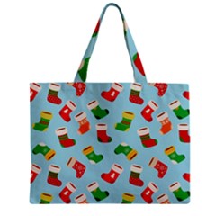 Christmas Socks Zipper Mini Tote Bag by SychEva