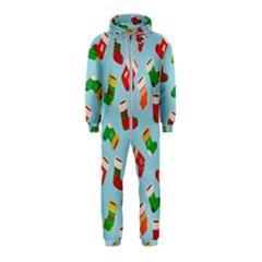 Christmas Socks Hooded Jumpsuit (kids) by SychEva